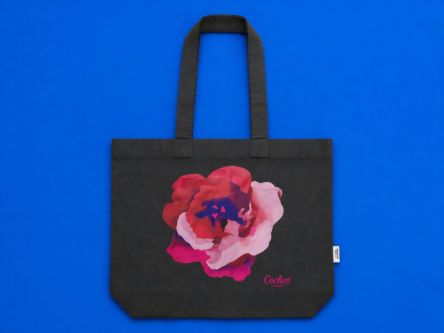 Borsa in Cotone Riciclato Verde Muschio  - "Berenice"