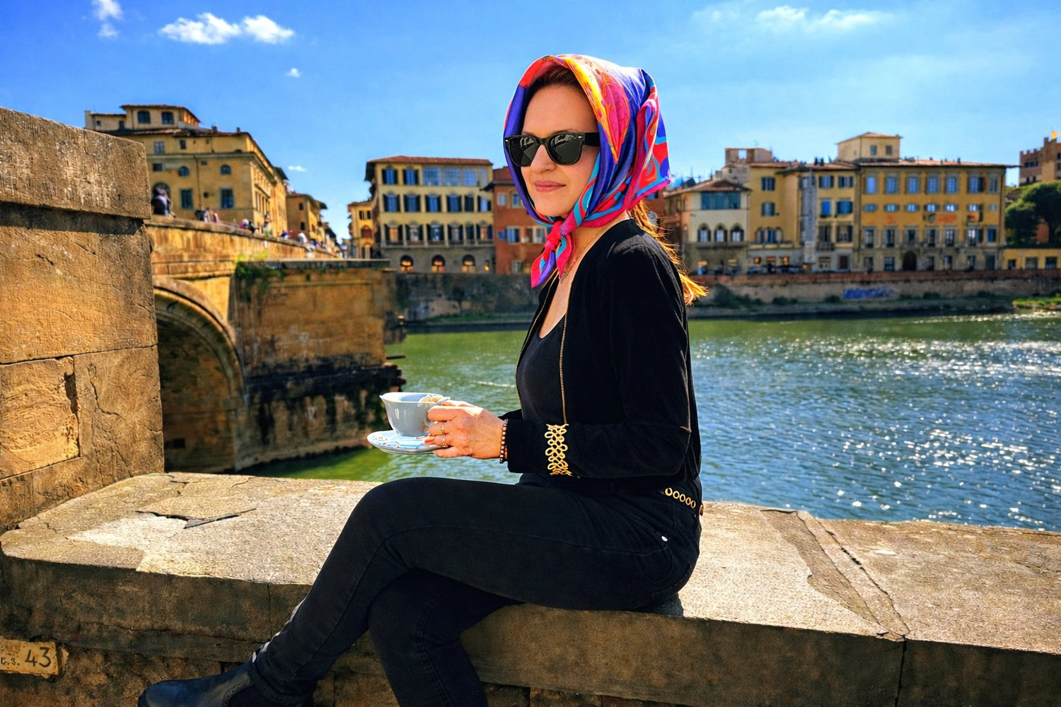 foulard di seta fatto a mano a firenze