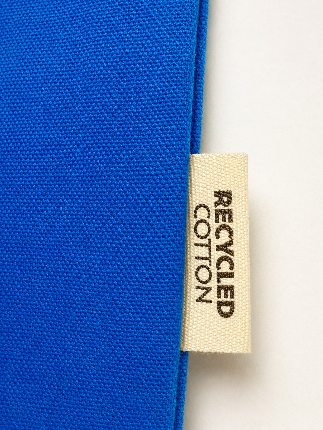 Borsa in Cotone Riciclato Blu Reale - "Berenice"