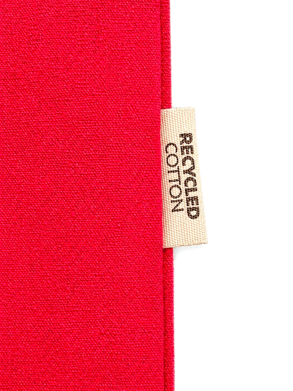 Borsa in Cotone Riciclato Rosso Geranio - "Berenice"