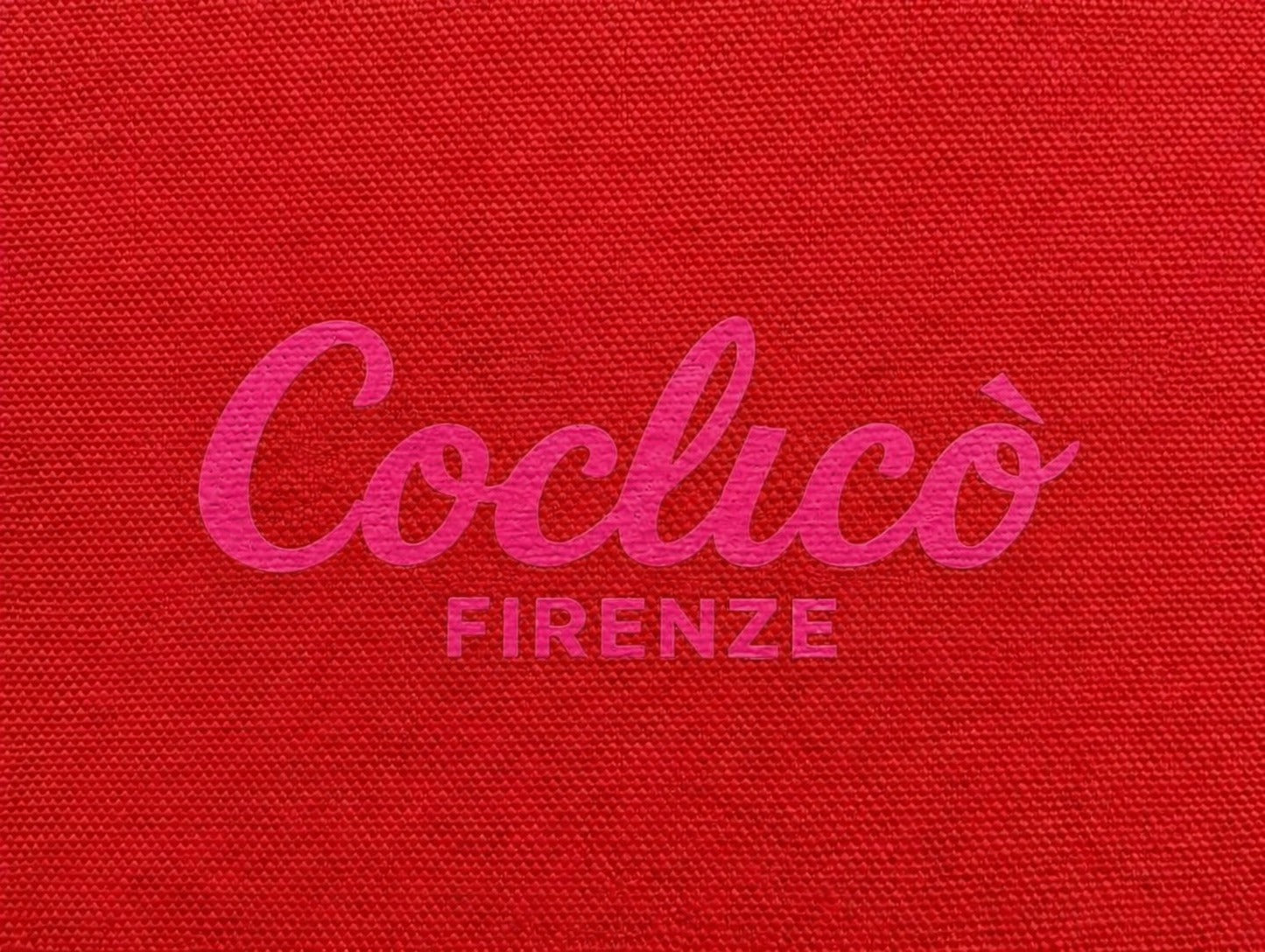 Borsa in Cotone Riciclato Rosso Geranio - "Berenice"