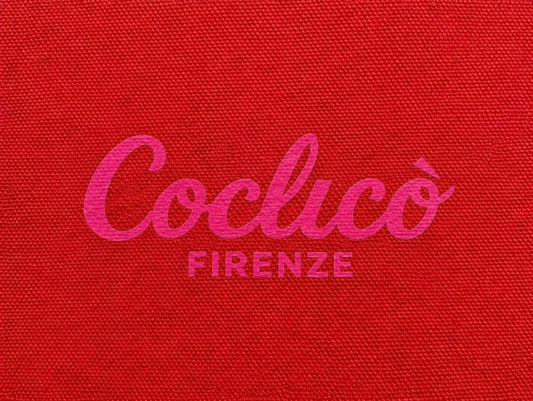 Borsa in Cotone Riciclato Rosso Geranio - "Berenice"