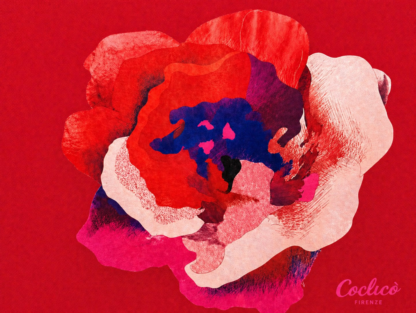 Borsa in Cotone Riciclato Rosso Geranio - "Berenice"
